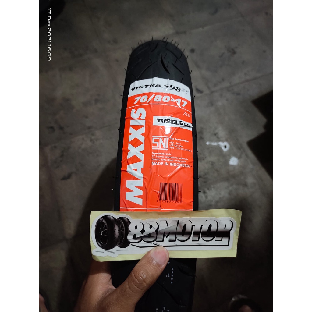 Ban Maxxis Victra 70/80-17 Tubeless, OFFLINE LEBIH MURAH