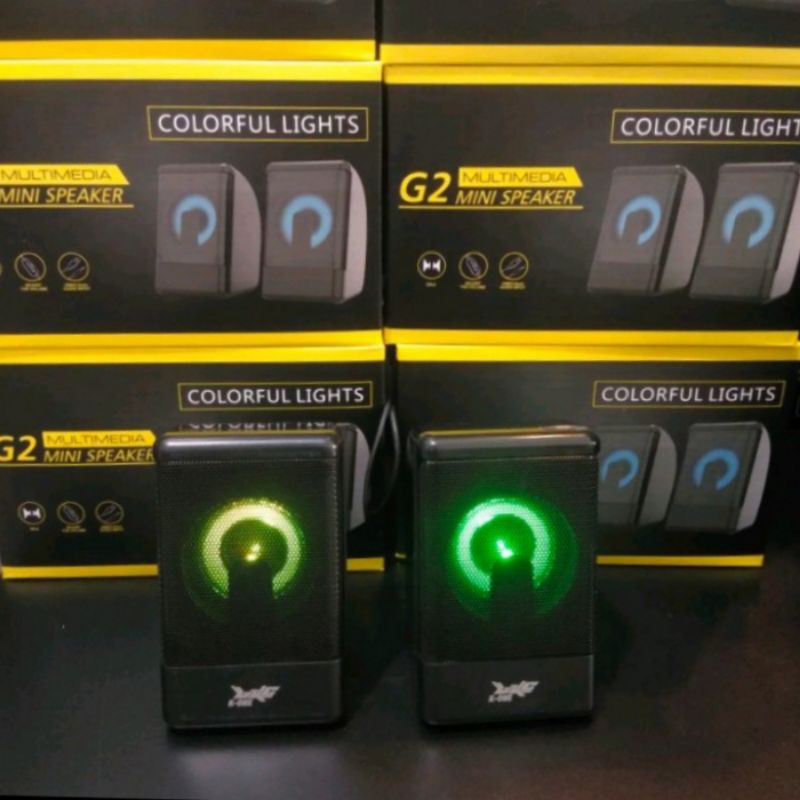 Speaker K One G2 Lampu / speaker k-one g2/ speaker bagus/ speaker komputer/speaker laptop