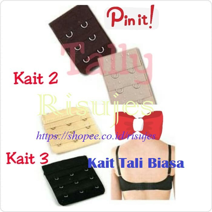 Kait Tali Elastis Sambungan BH / Kait Tali Eksklusif Penyambung Lingkar Bra Tally Kait 2 , 3 &amp; 4