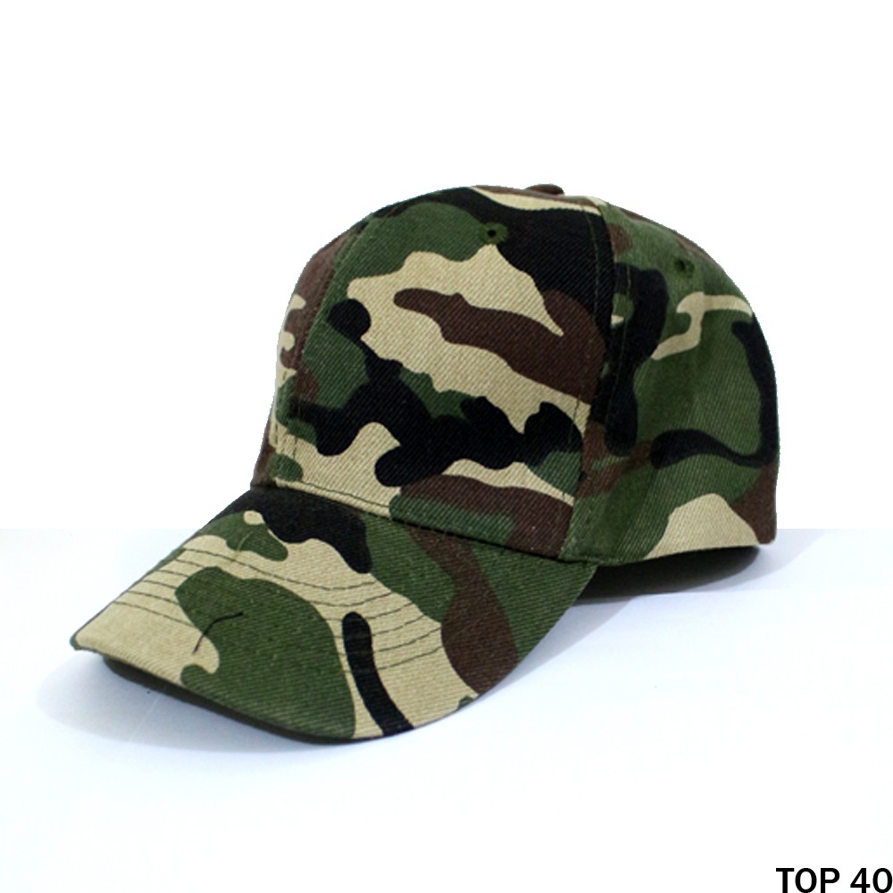 Topi Baseball Motif Kamuflase Army Loreng - TOP 40