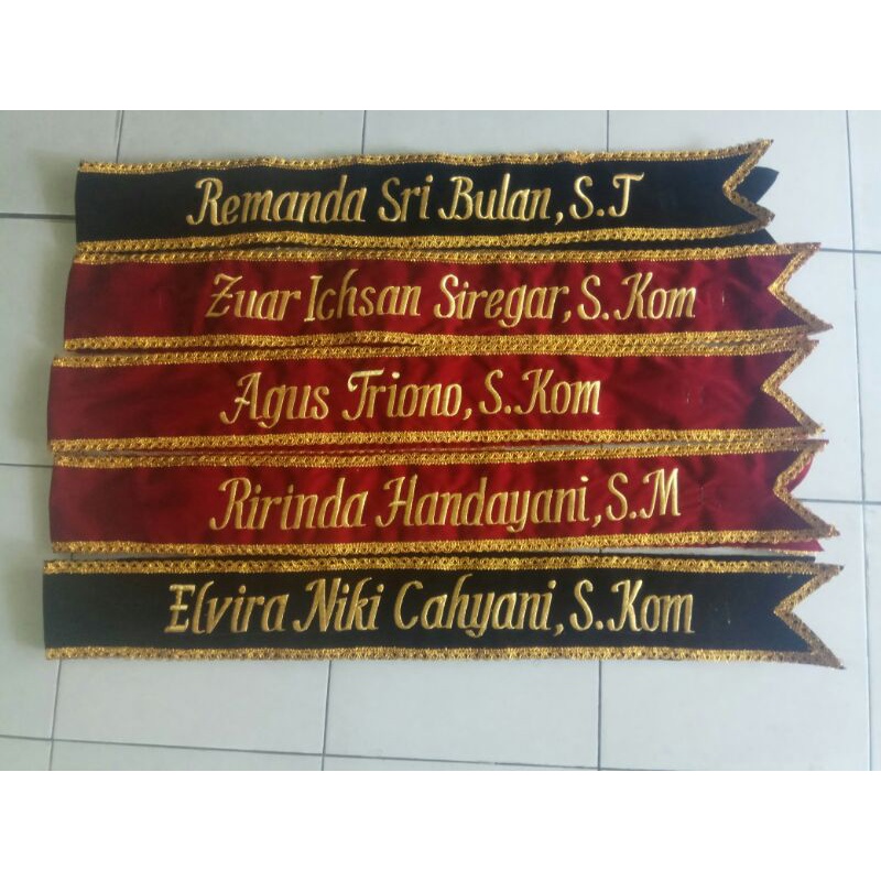 SELEMPANG WISUDA  MEDAN( COD ), RENDA    ( 1 HARI JADI )-6
