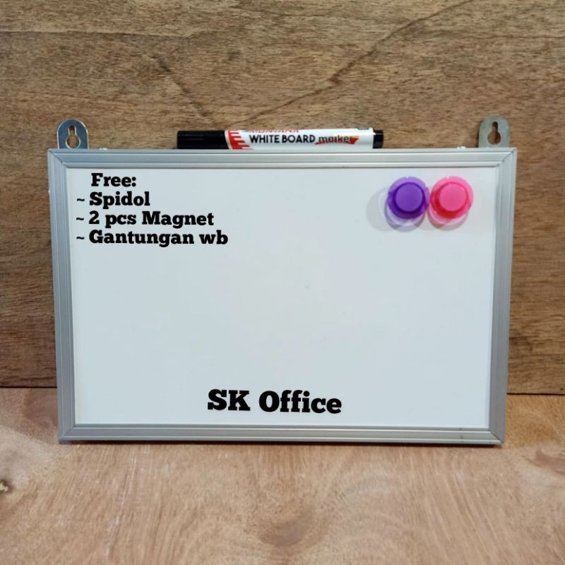 

Papan Tulis PLN PDAM uk. 20x30cm White Board Kecil