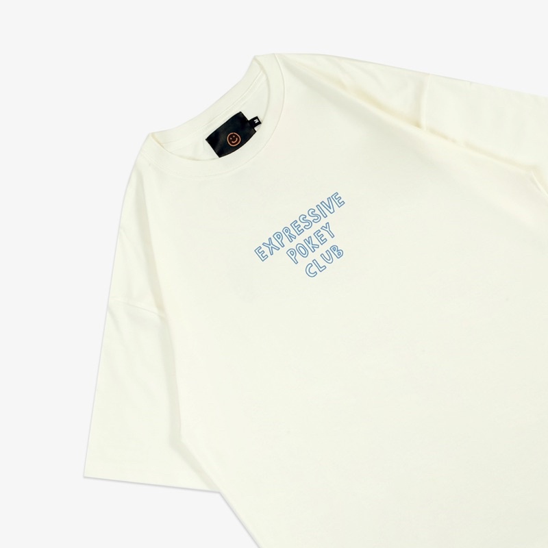 FAITH FADE - Expressive Pokey Club Oversized Tee (Broken White)