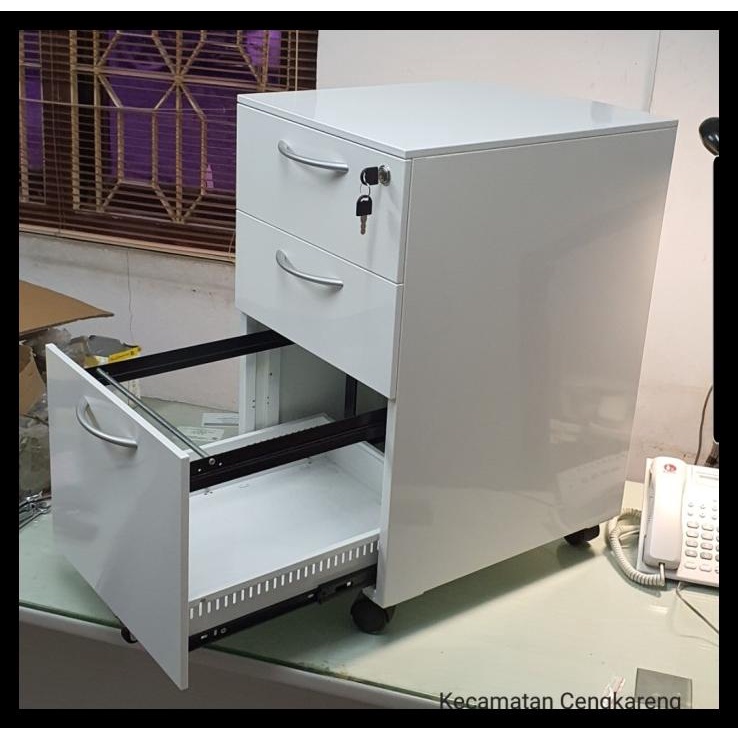 

BEST SELLER !!! DRAWER CABINET LEMARI ARSIP BESI SERBAGUNA (2 SUSUN + 1 FILE) CHANTECH TERLARIS