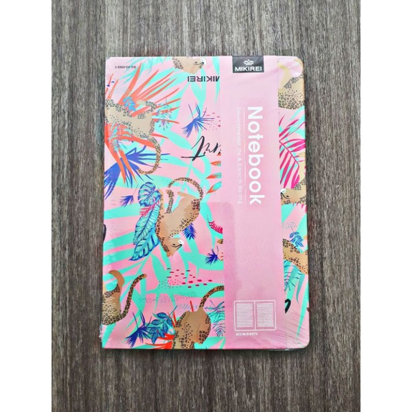 

NOTEBOOK AESTHETIC LUCU MOTIF MACAN PINK ESTETIK MIKIREI UKURAN A5