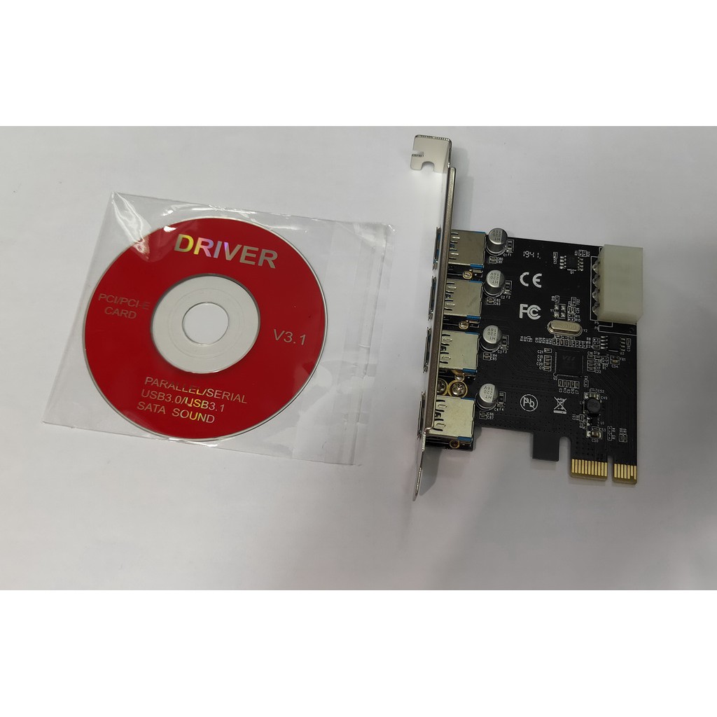 Netline PCI Express To USB 3.0 - 4 Port