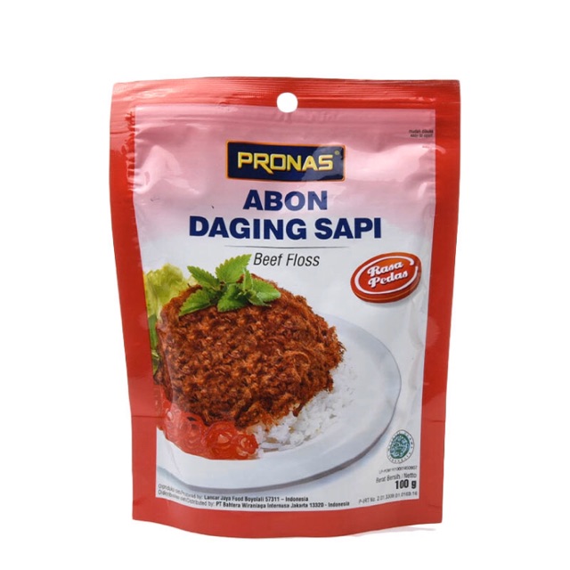 

Abon Sapi Pronas Pedas 100 GPronas Chili Beef Floss 100G