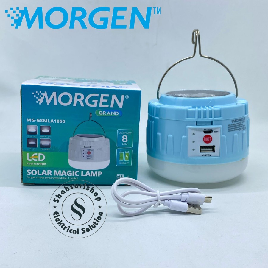 MORGEN NEW SOLAR MAGIC LAMP RECHAGEABLE EMERGENCY 50 W MG GSMLA1050