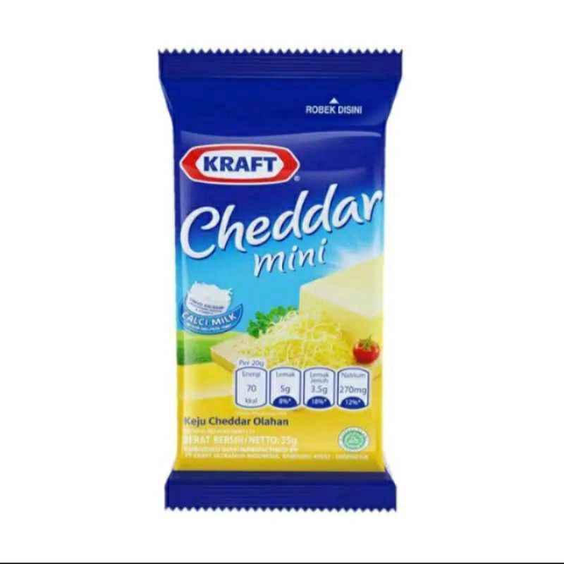 

Keju kraft Cheddar mini 30g[Anda Belanja Anda Beramal]