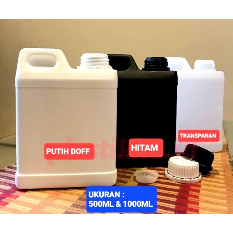 Jerigen 500ml &amp; 1000ml | Jurigen 1 Liter 1000 ml | Jeriken 1L | Gerigen Gurigen isi Ulang 500 ml