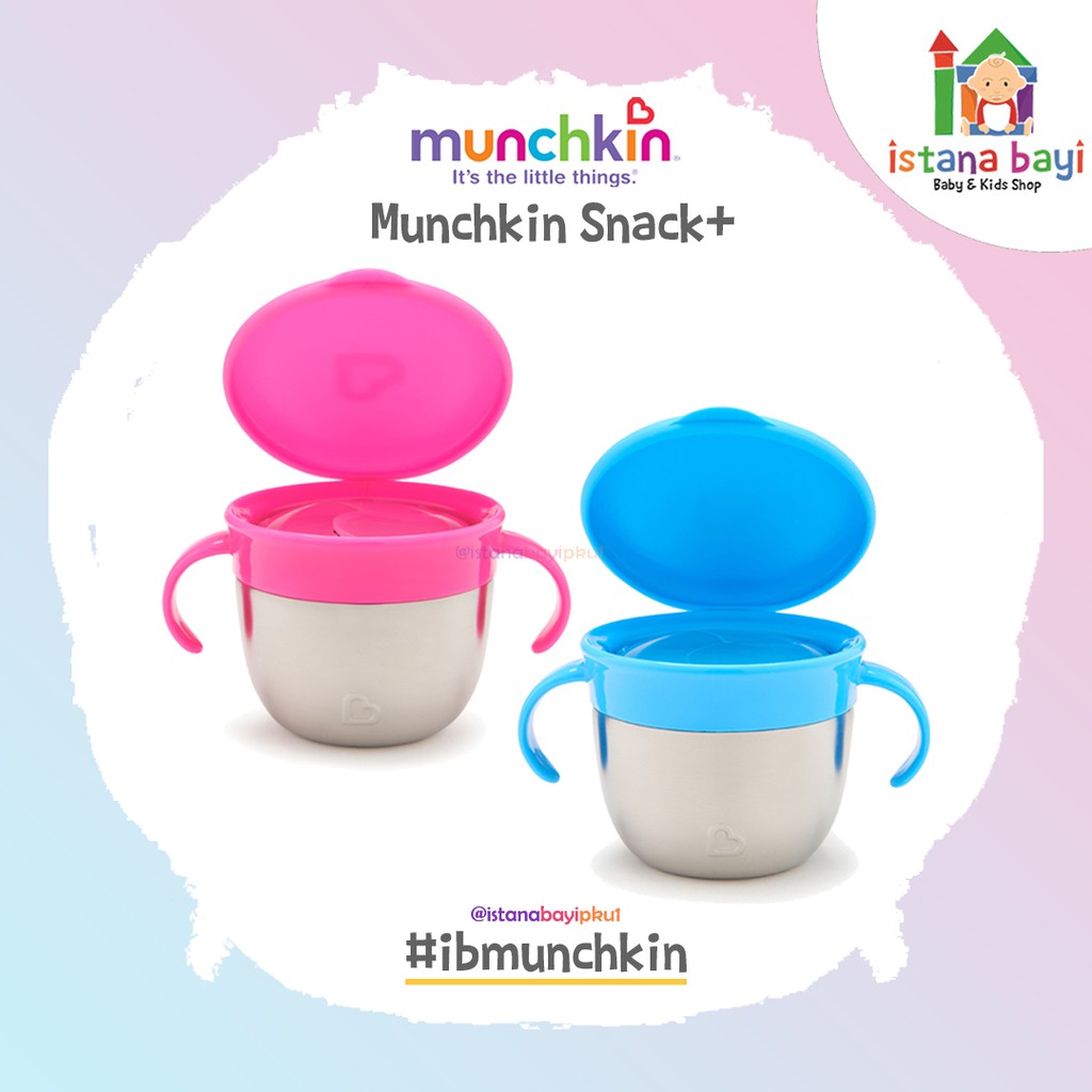 Munchkin Snack Plus Stainless Steel Snack Catcher - Tempat Snack