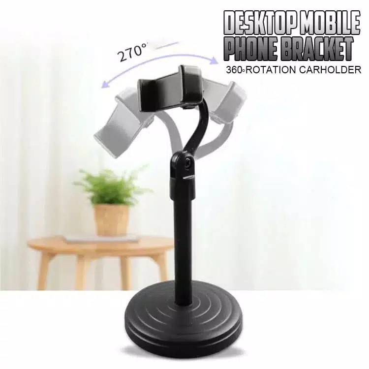 HD25 Stand Holder HP Handphone Penyangga Broadcasting Putar 360 Desktop / Holder Phone Stand HD 25