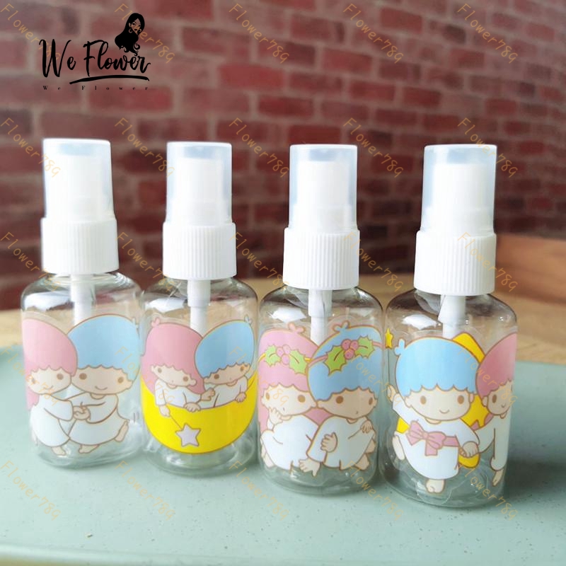 (We) Botol Kosong Model Semprot Bahan Plastik Desain Bintang Kapasitas 50/100ml Portabel Refillable Untuk Kosmetik