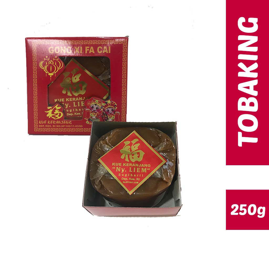 

KUE KERANJANG / dodol kue cina merk NY LIEM 250gr + kardus IMLEK