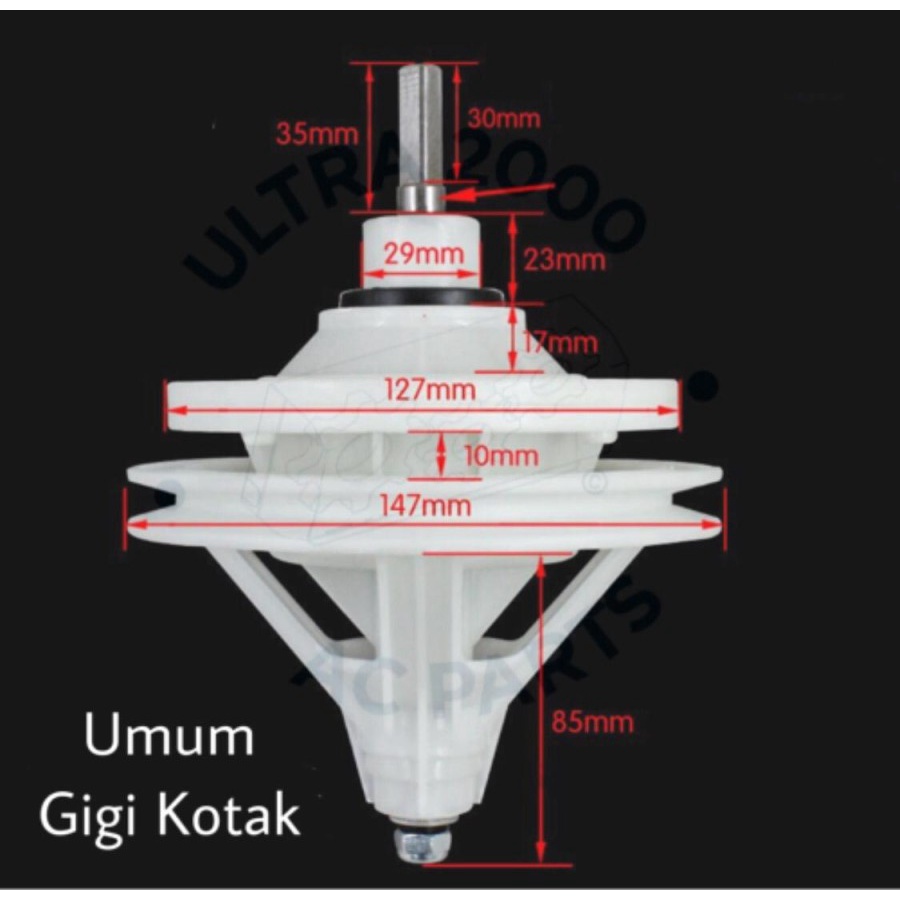 Gear Box Gearbox Mesin Cuci Universal Gigi Kotak