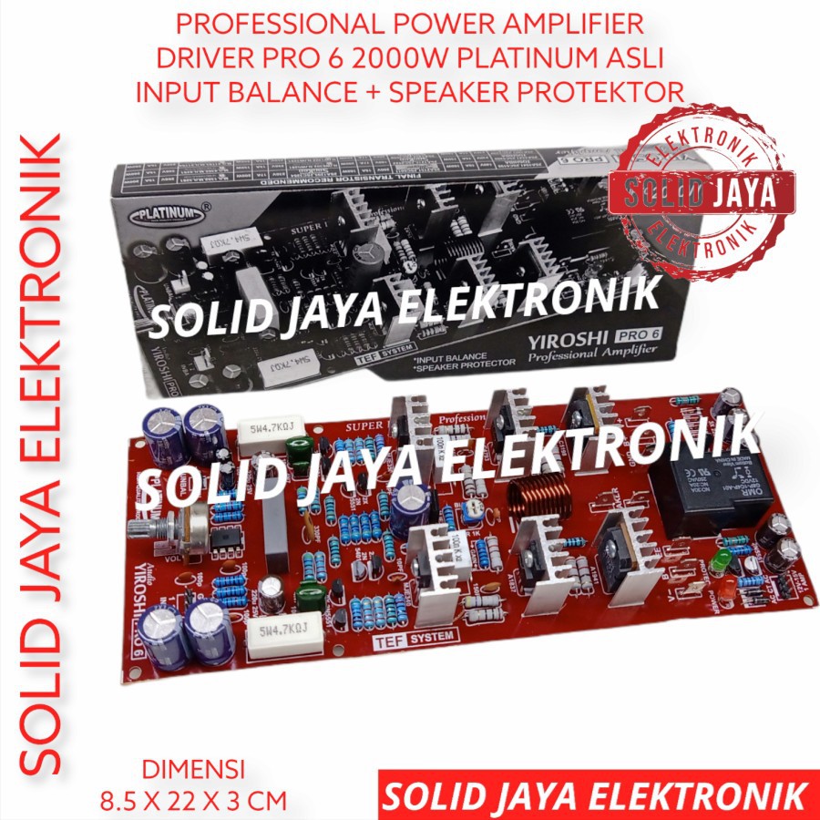 KIT DRIVER POWER YIROSHI PRO 6 TEF SYSTEM UP TO 2000W DRIVER POWER AMPLIFIER AMPLI SOUND SYSTEM LAPANGAN OUTDOOR PRO6 PRO-6 DRIVER YIROSHI 6 PRO AUDIO PROFESIONAL PRO6 PRO 6 PLATINUM ASLI ORI ORIGINAL