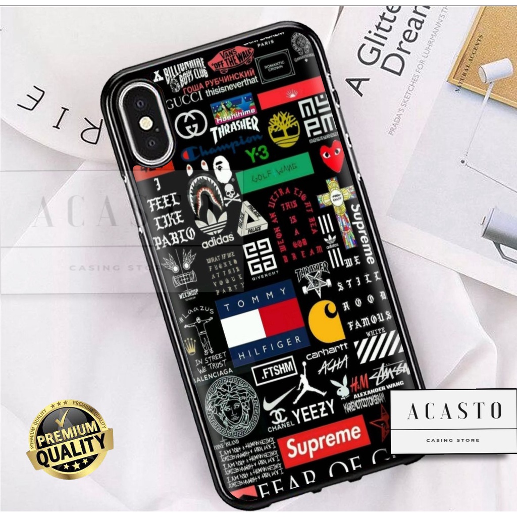 ACASTO Case iPhone X/ XS/ XS Max/ XR motif fashion aesthetic grafity 001 theme unik keren custom cas