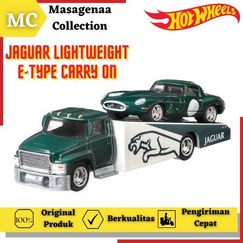 Mainan Hot Wheels Hotwheels Hotwheel Truck Truk Team Transport Pengangkut Mobil Balap Jaguar Murah