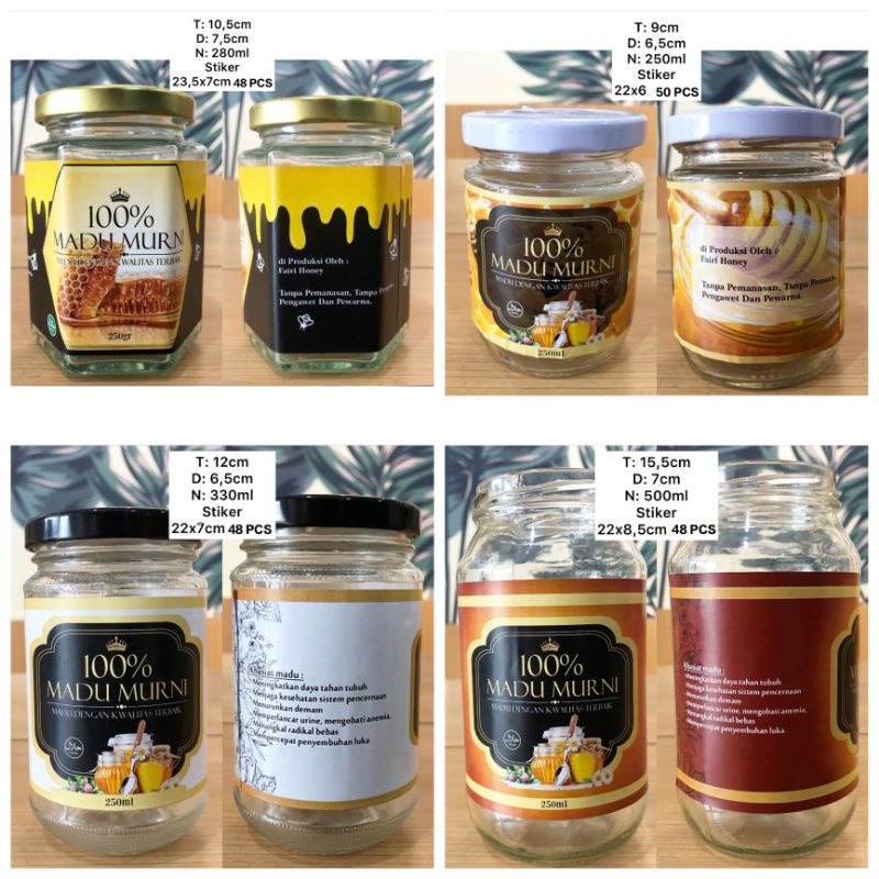 

1 pack Stiker air mawar stiker kopi stiker jamu stiker madu stiker asi stiker bumbu