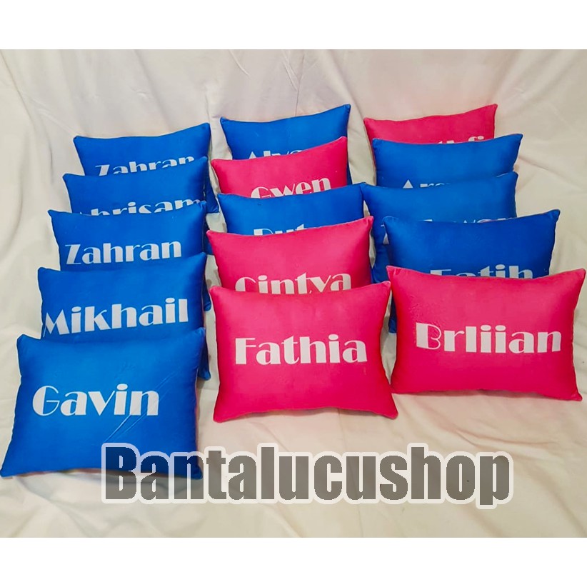 Bantal Foto Custom 30x40cm fullprint depan belakang bisa satuan