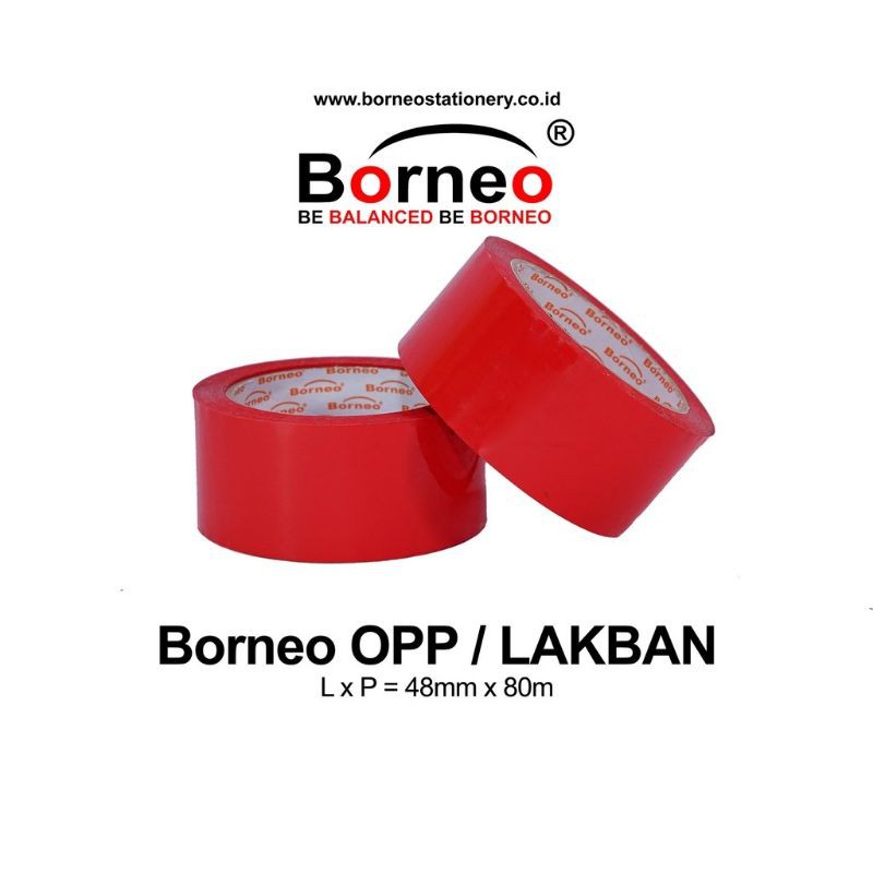 BORNEO Lakban warna warni 2&quot;x80 m/90 yard LAKBAN WARNA 90 YARD