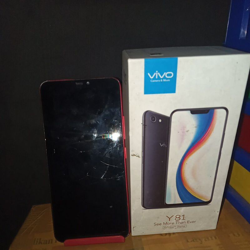 VIVO Y81 MATI TOTAL + TS RETAK TANPA TEMPAT SIM CARD