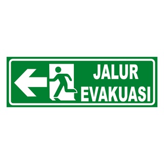 Jual STIKER SIGN K3 RAMBU JALUR EVAKUASI TANGGA KIRI KANAN Indonesia ...