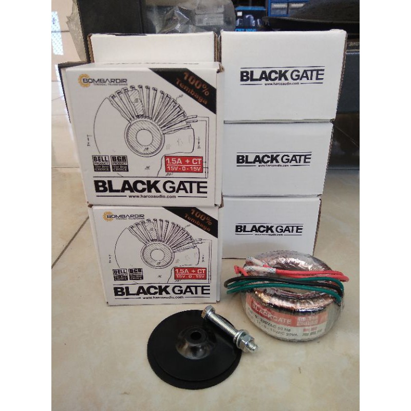 Trafo Donat / Toroid Black Gate Bombardir 1,5A / 15V CT