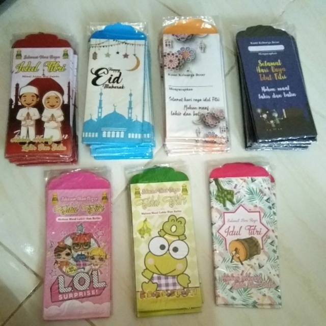

Amplop Lebaran Unik Berpantun per Pack isi 10