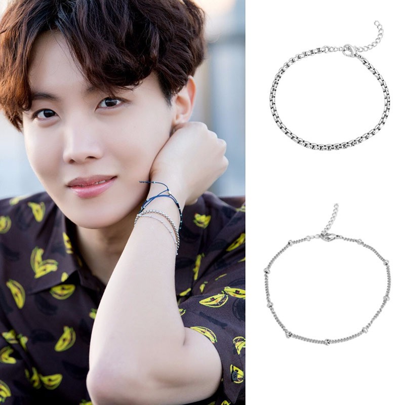 Gelang Rantai korea fashion casual kekinian Kpop Fashion BTS J-HOPE
