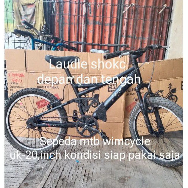 sepeda mtb wimcycle 20,inch Dual suspension-single speed second