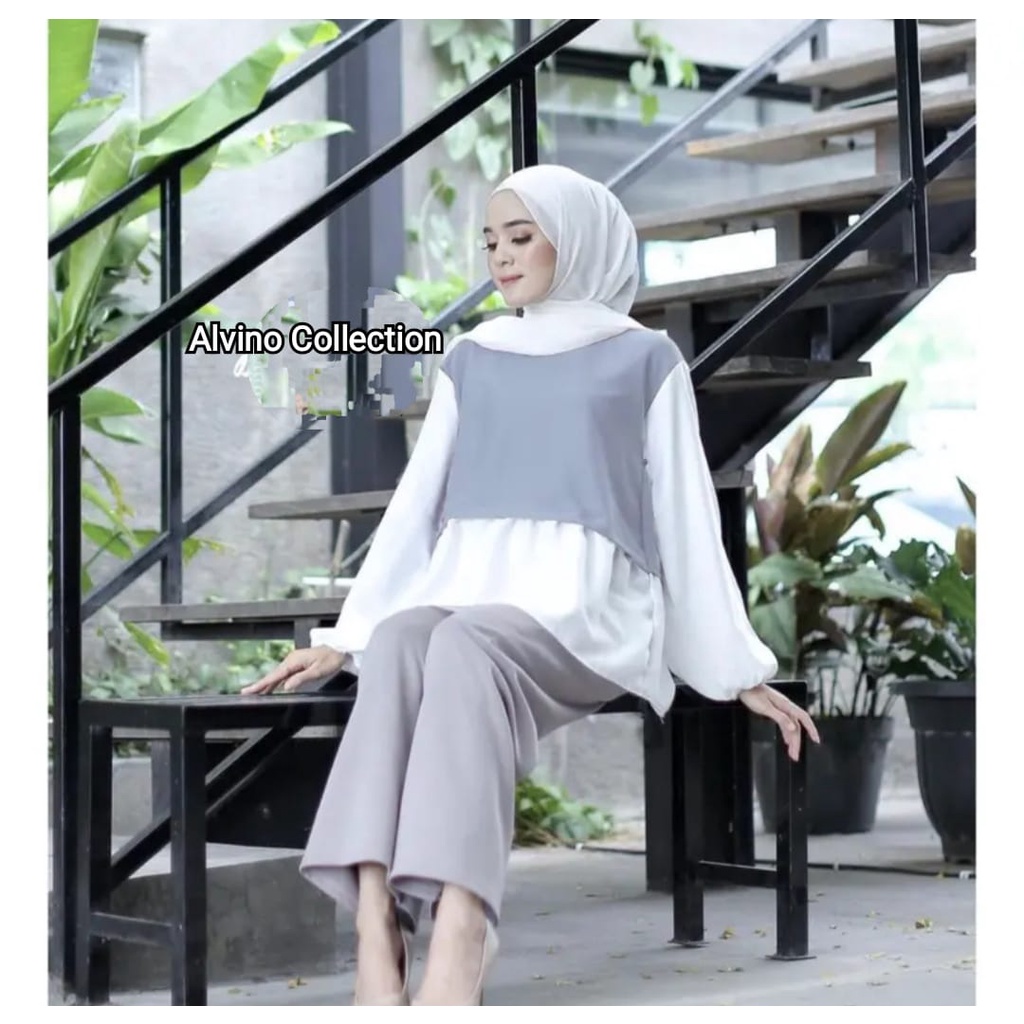 COD - Fasha Blouse baju atasan wanita terbaru fashion wanita kekinian / Atasan wanita Korean Blus