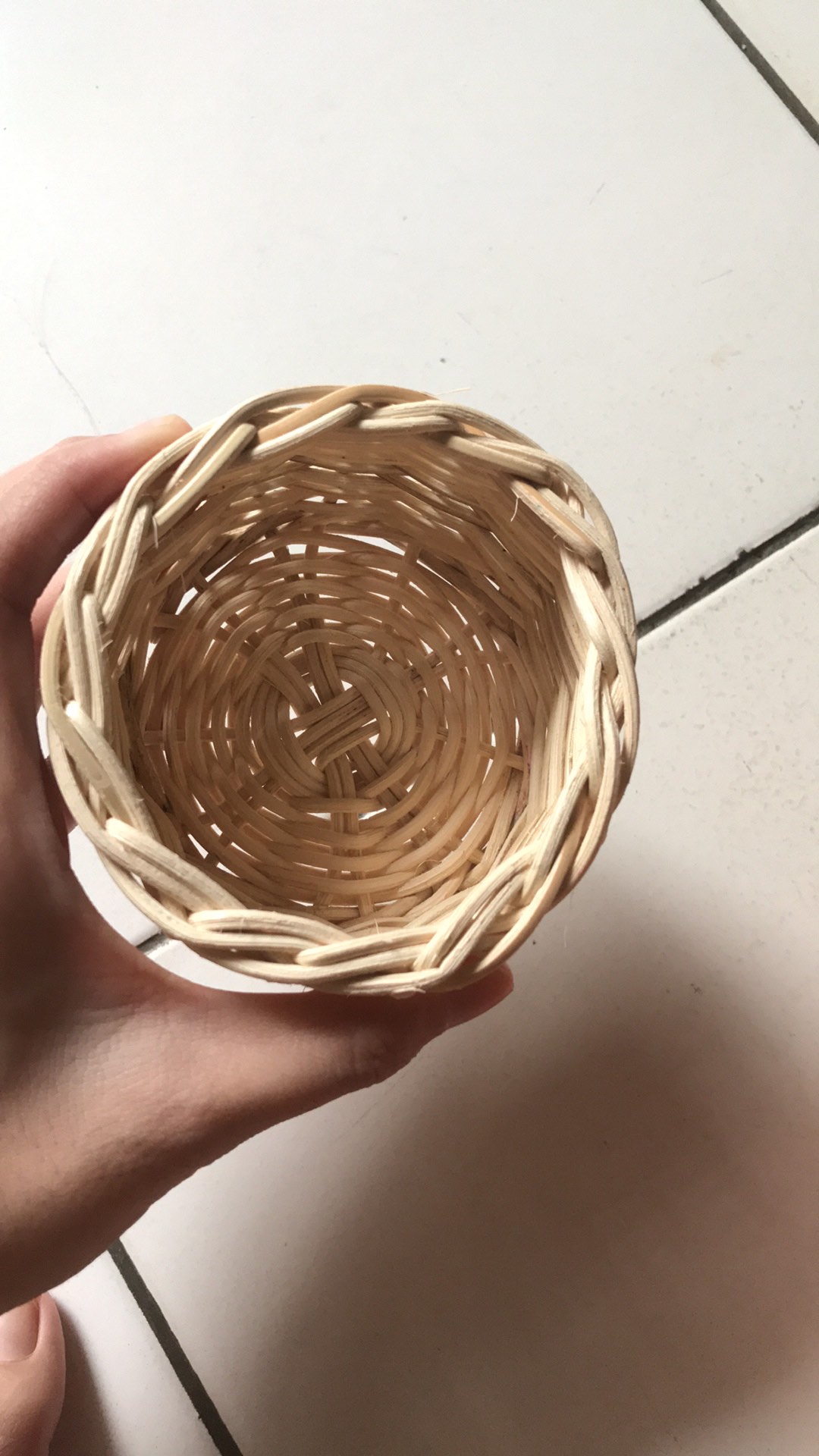 Keranjang Rotan Bulat Mini (props Foto)