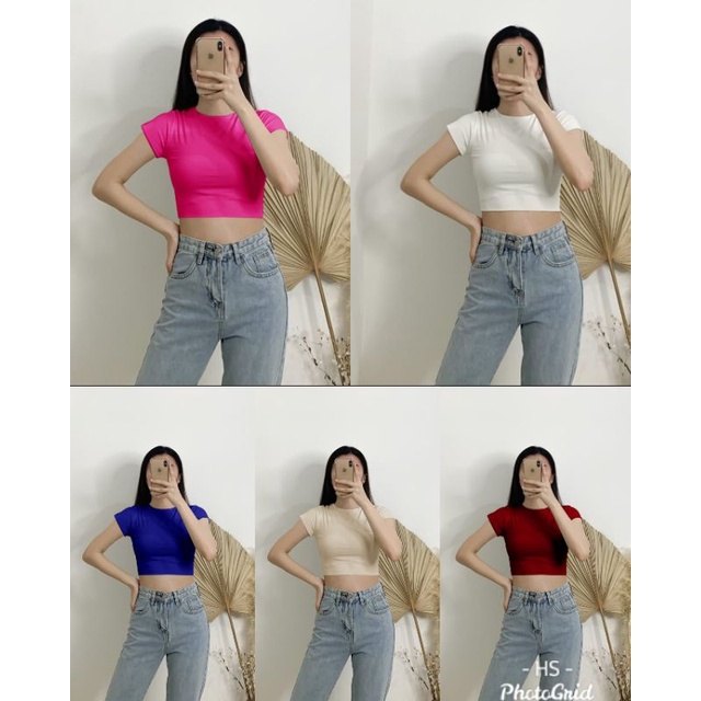 BASIC CROP PENDEK/CROP BASIC/SPANDEK SOFT