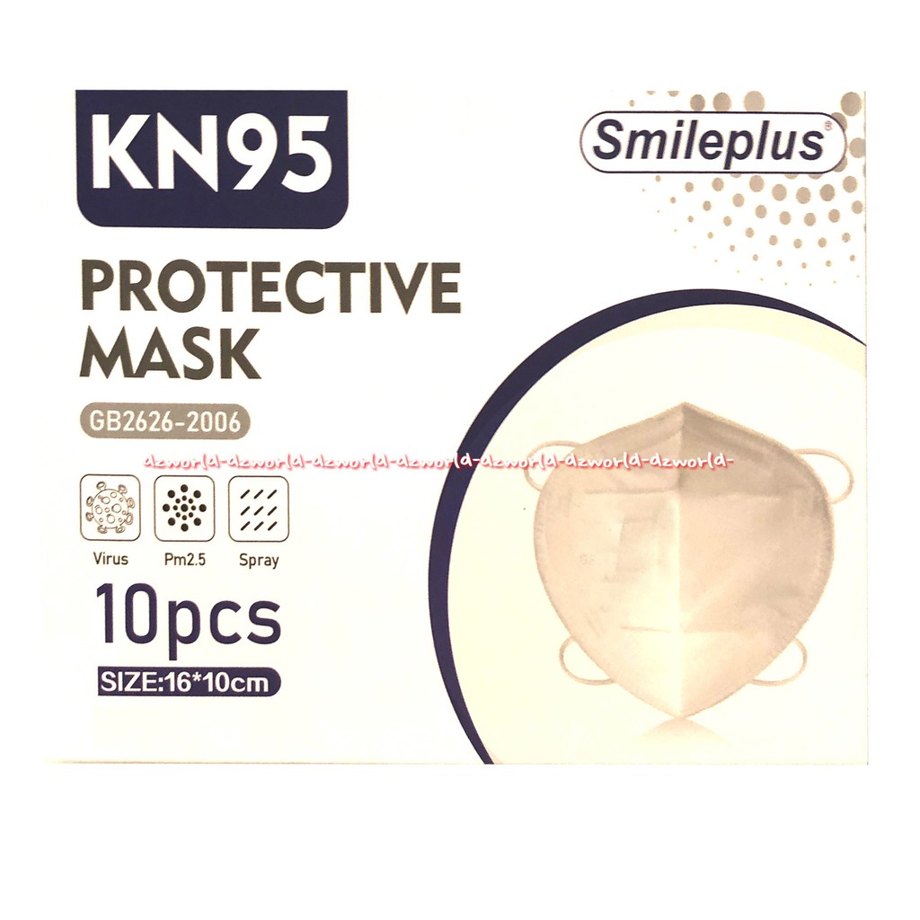 KN95 Protective Mask 10Pcs Smileplus Masker Anti Virus Anti Spray