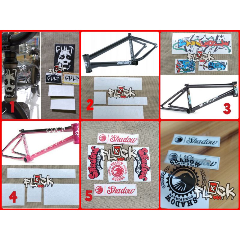 sticker decal pack bmx sunday stiker wtp fiend bsd colony cult kink merritt shadow primo subrosa