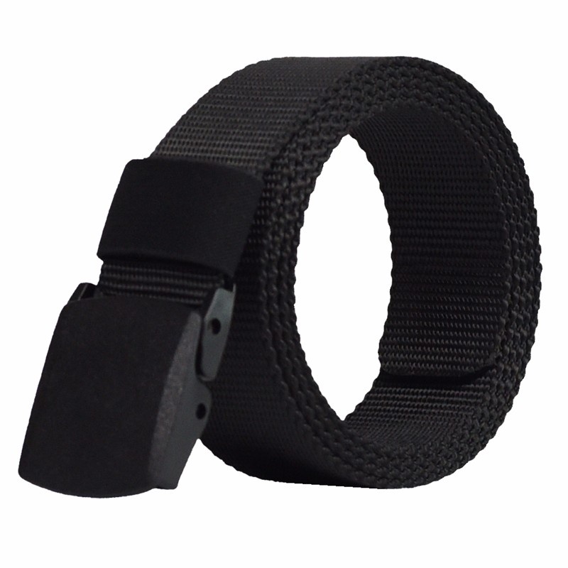 Rhodey Tali Pinggang / Ikat Pinggang Pria Tactical Anti Xray Plastik Canvas Non Metal Automatic Buckle - 3 Warna (899)