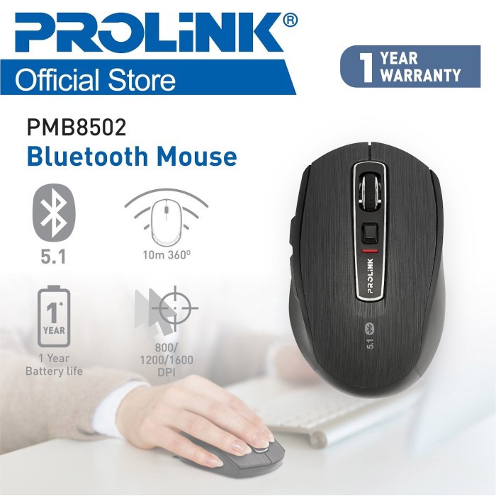 Mouse Bluetooth 5.1 PROLINK PMB8502 Mouse with DPI Selection