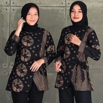 Terlaris.. promo atasan baju batik wanita - blouse batik kantor - batik cewek - kemeja batik wanita - kemeja batik cewek - bimasakti - bima sakti