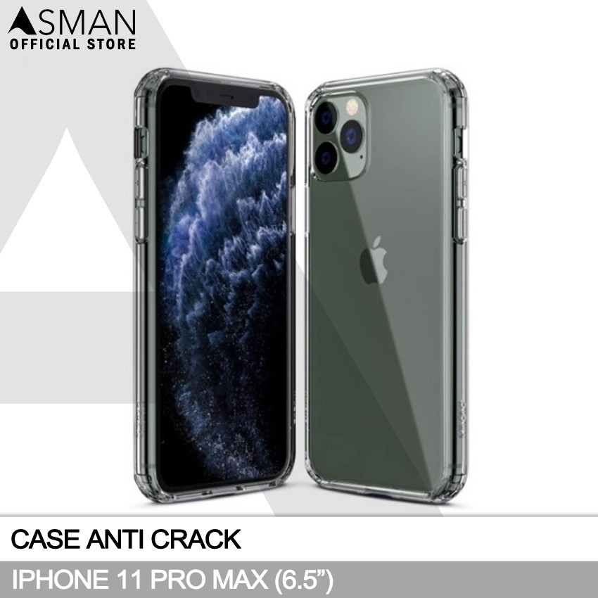 Anti Crack iPhone 11 Pro Max (6.5&quot;) | Softcase Anti Bentur - Clear