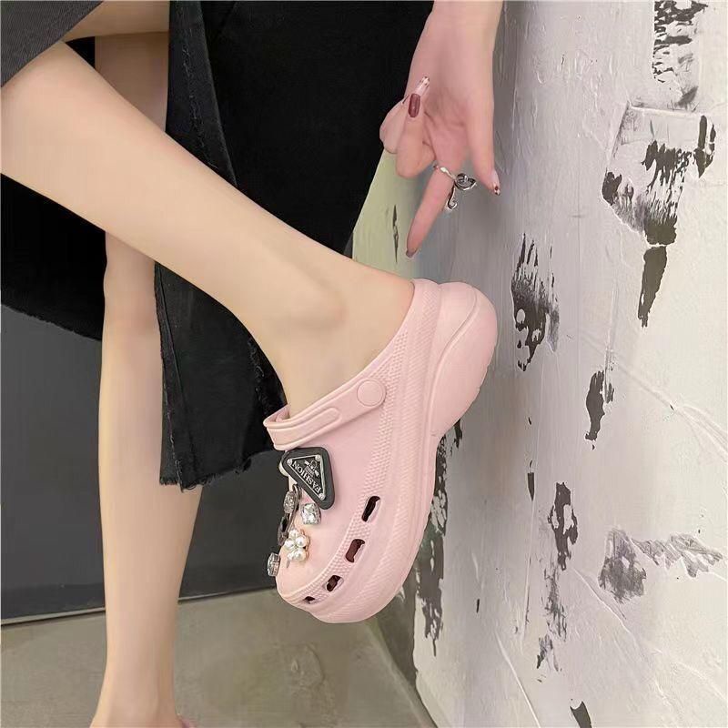 Bae Clog Sandal Wanita Import Terbaru Sendal Slop Korea Style Kekinian - 6002