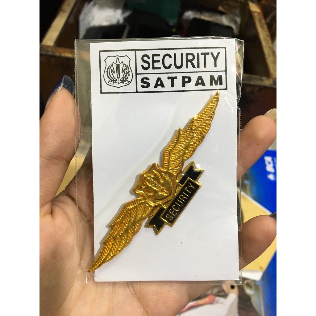 Wing Security - Wing Satpam - Lencana Satpam - Pin Satpam - Pin Security - Wing Satpam Cor - Wing Satpam Fiber