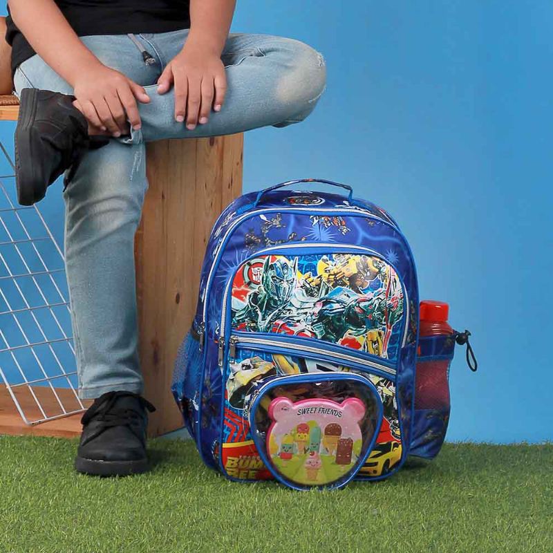 3 In 1 - Tas Ransel Anak Sekolah Pria Wanita Backpack Karakter Paud Tk Sd Terbaru Original Premium