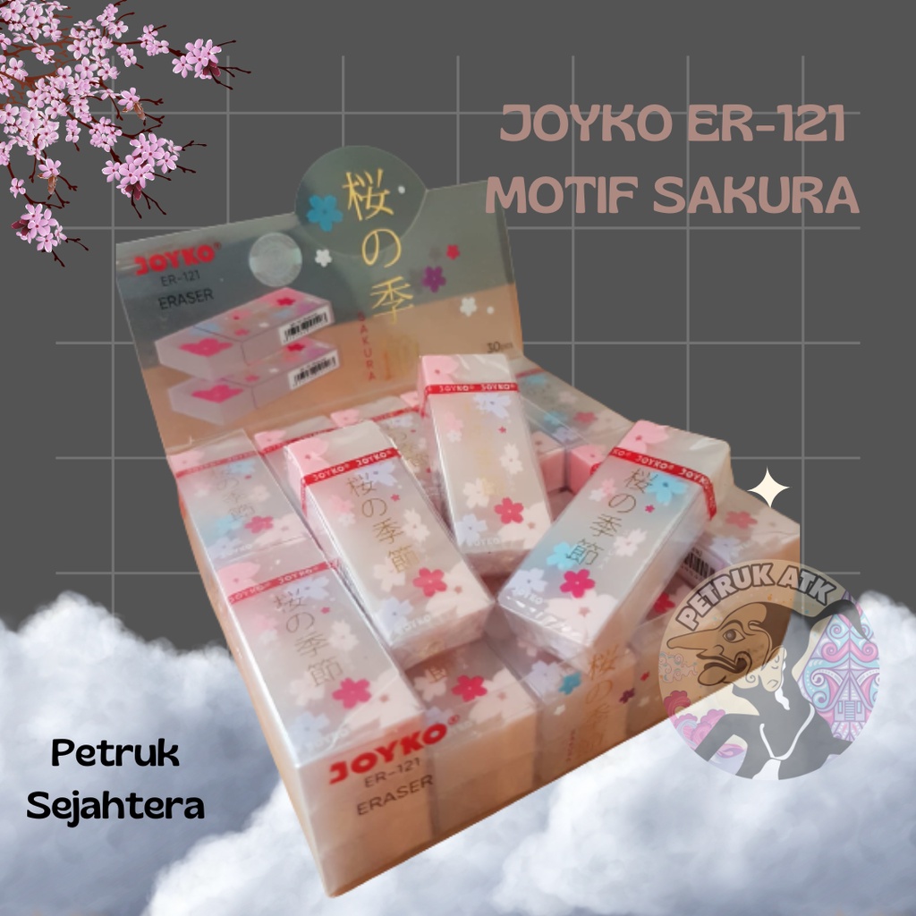 

[PCS] PENGHAPUS PENSIL JOYKO ER-121 MOTIF SAKURA*