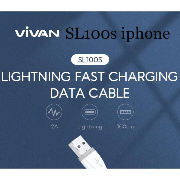 KABEL DATA VIVAN IPHONE SL100S / MICRO SM100S / SC100S TYPE-C FAST CHARGING 2.4A