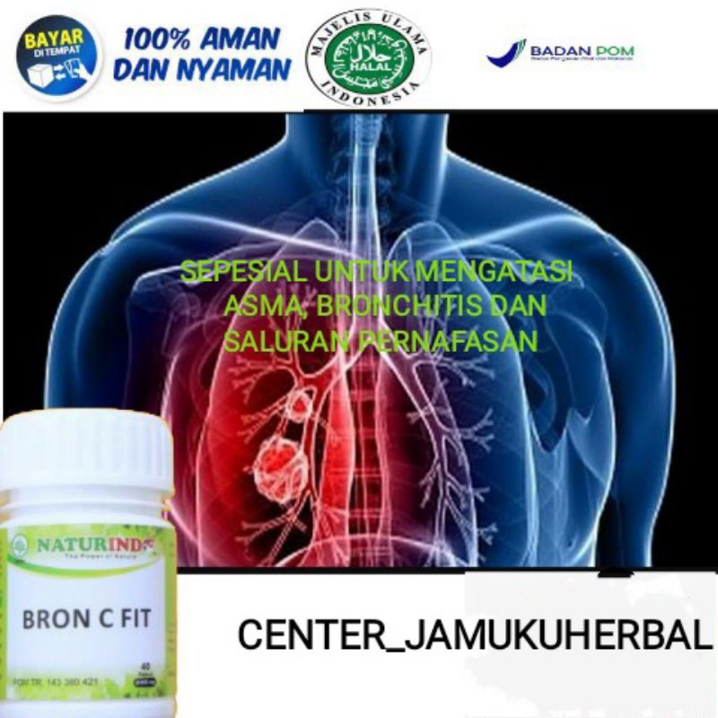 NATURINDO BRON C FIT HERBAL UNTUK BATUK.ASMA DAN RADANG TENGGOROKAN.HERBAL NATURINDO