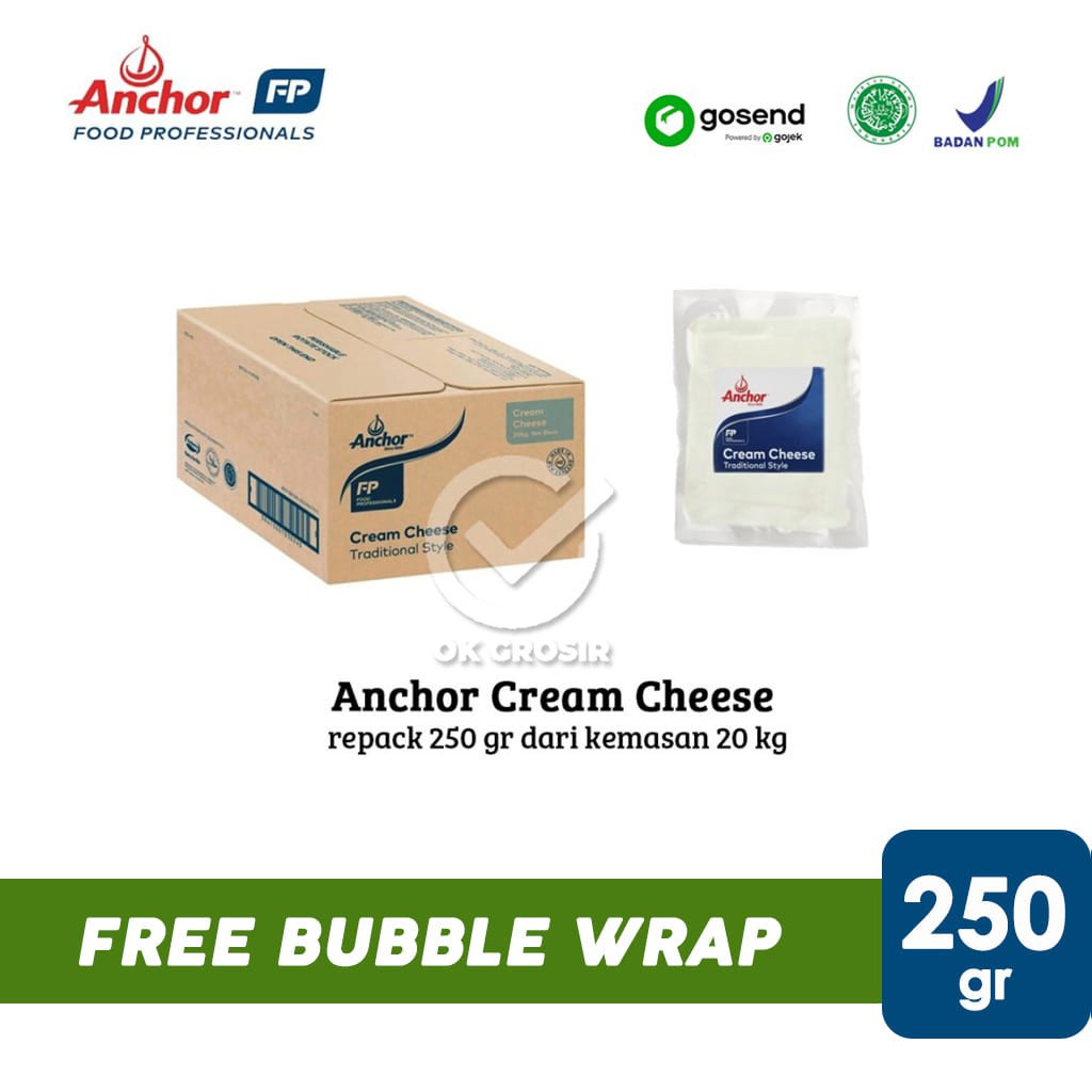 

Anchor Keju Cream Cheese (250 gr) KHUSUS GOSEND & GRABEXPRESS