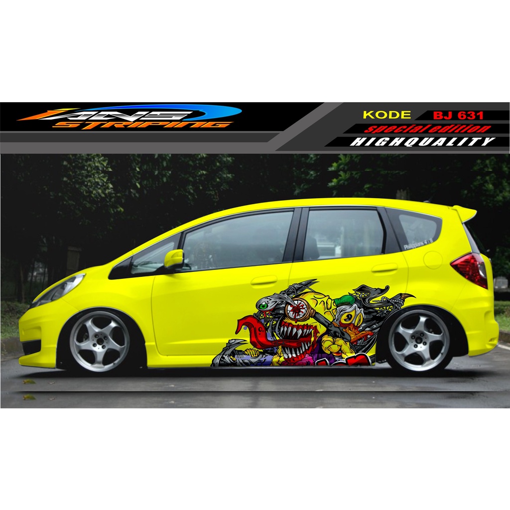 DECAL STICKER MOBIL JAZZ BRIO AVANZA SIGRA YARIS / STIKER VARIASI MOBIL / MODIF STICKER MOBIL 631