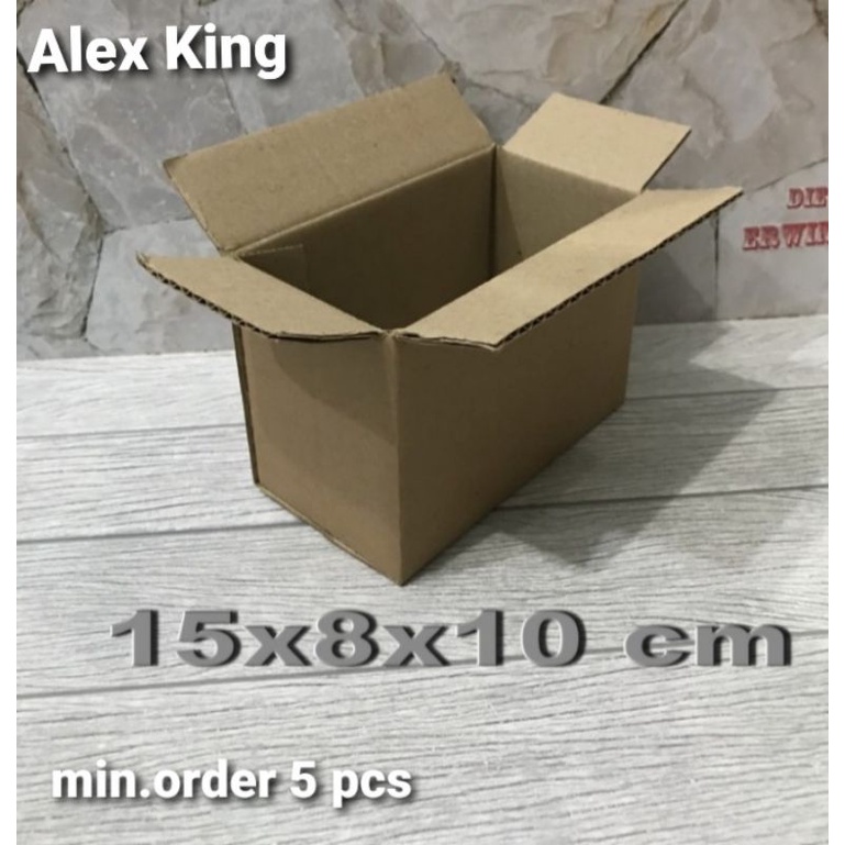 

Kardus / box / uk. 15 x 8 x 10 cm / karton packing polos baru ST