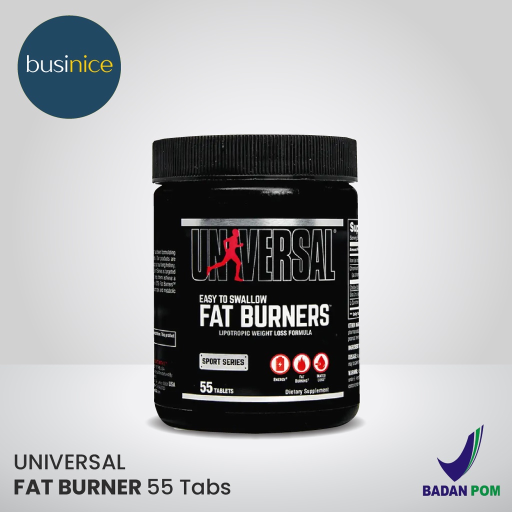 Universal Fat Burner 55 Tablet Original BPOM Pembakar Lemak